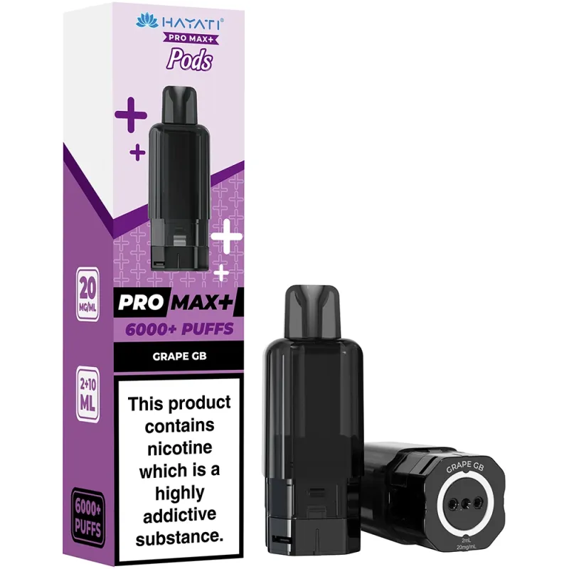 Hayati 6,000 Puffs Prefilled Pods Grape Gummy Bear