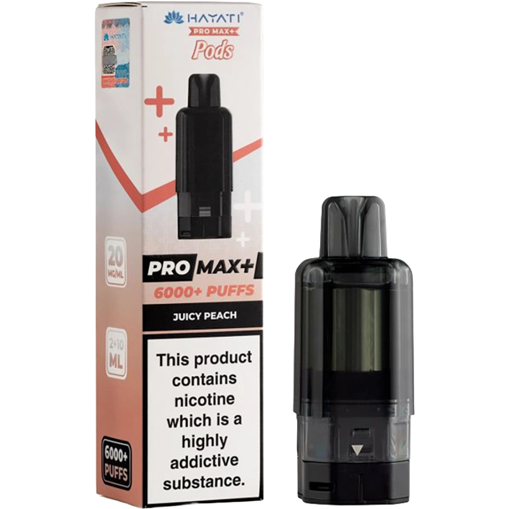 Hayati 6,000 Puffs Prefilled Pods Juicy Peach