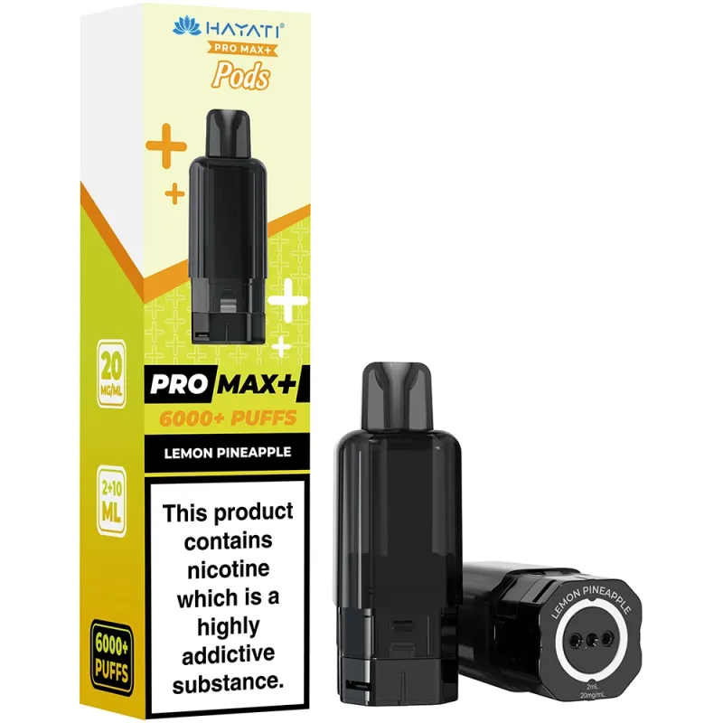 Hayati 6,000 Puffs Prefilled Pods Lemon Pineapple
