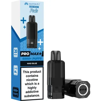 Hayati 6,000 Puffs Prefilled Pods Mad Blue