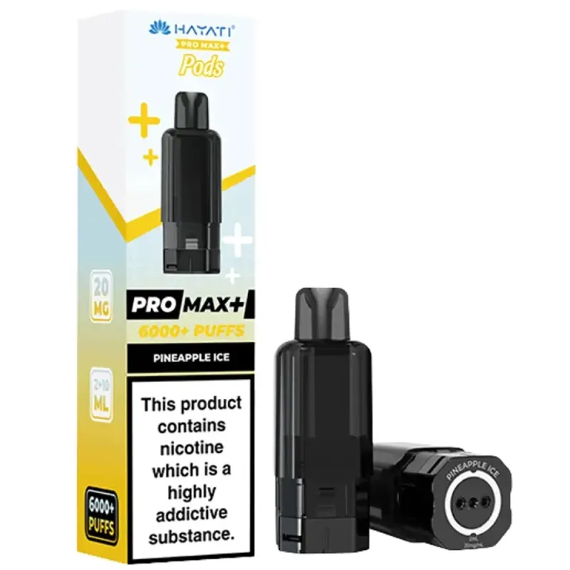 Hayati 6,000 Puffs Prefilled Pods Pineapple Ice