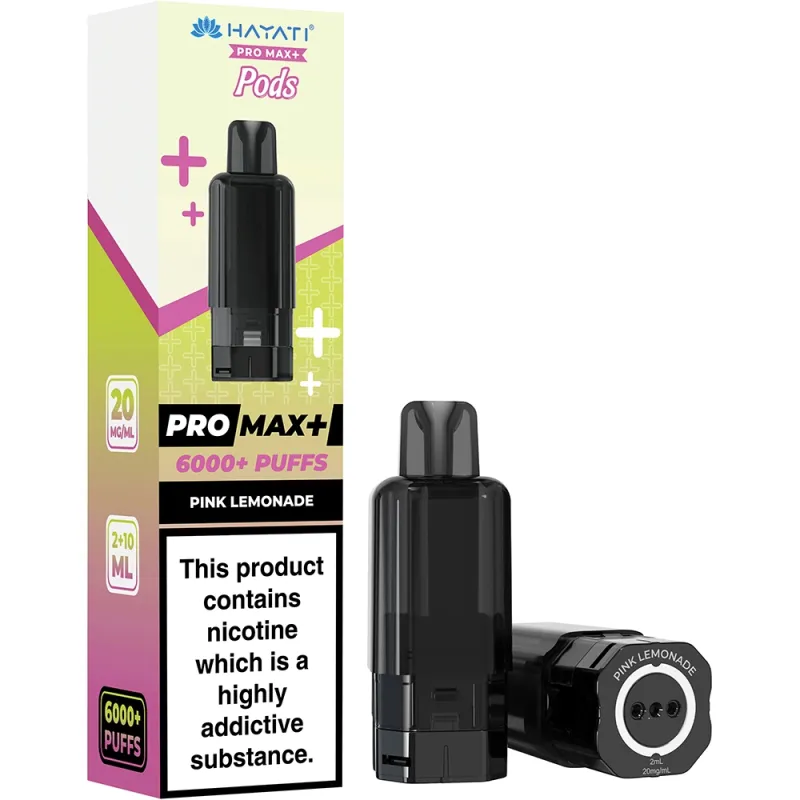 Hayati 6,000 Puffs Prefilled Pods Pink Lemonade