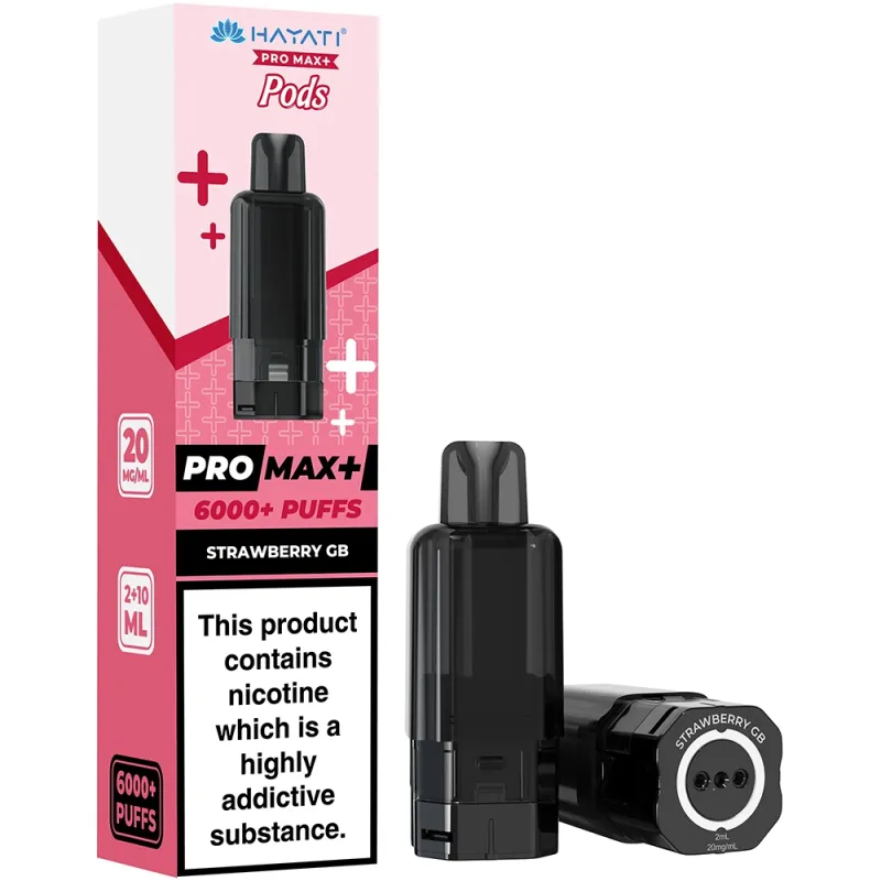 Hayati 6,000 Puffs Prefilled Pods Strawberry G.B