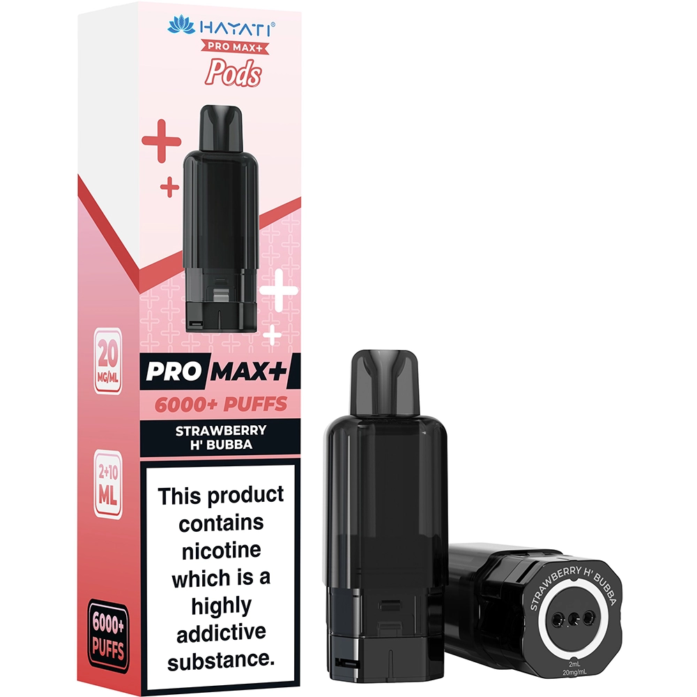 Hayati 6,000 Puffs Prefilled Pods Strawberry H.Bubba