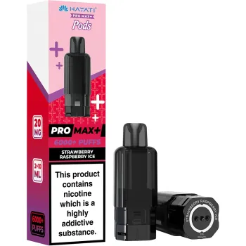 Hayati 6,000 Puffs Prefilled Pods Strawberry Raspberry Ice