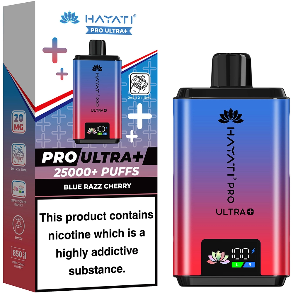 Hayati 25,000 Puffs Kits  Blue Razz Cherry