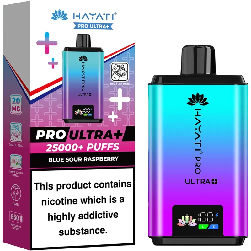 Hayati 25,000 Puffs Kits Blue Sour Raspberry