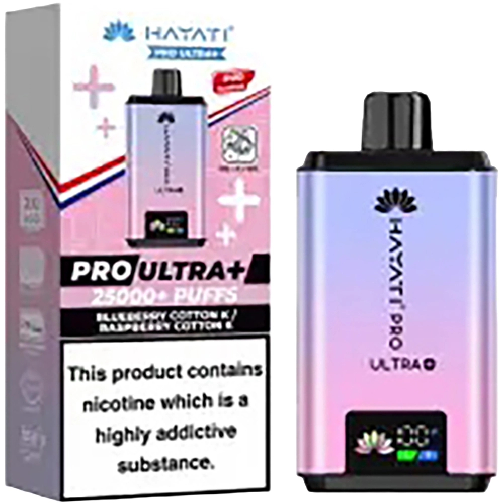 Hayati 25,000 Puffs Kits Blueberry Cotton Candy & Raspberry Cotton Candy
