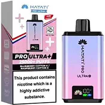 Hayati 25,000 Puffs Kits Blueberry Cotton Candy & Raspberry Cotton Candy