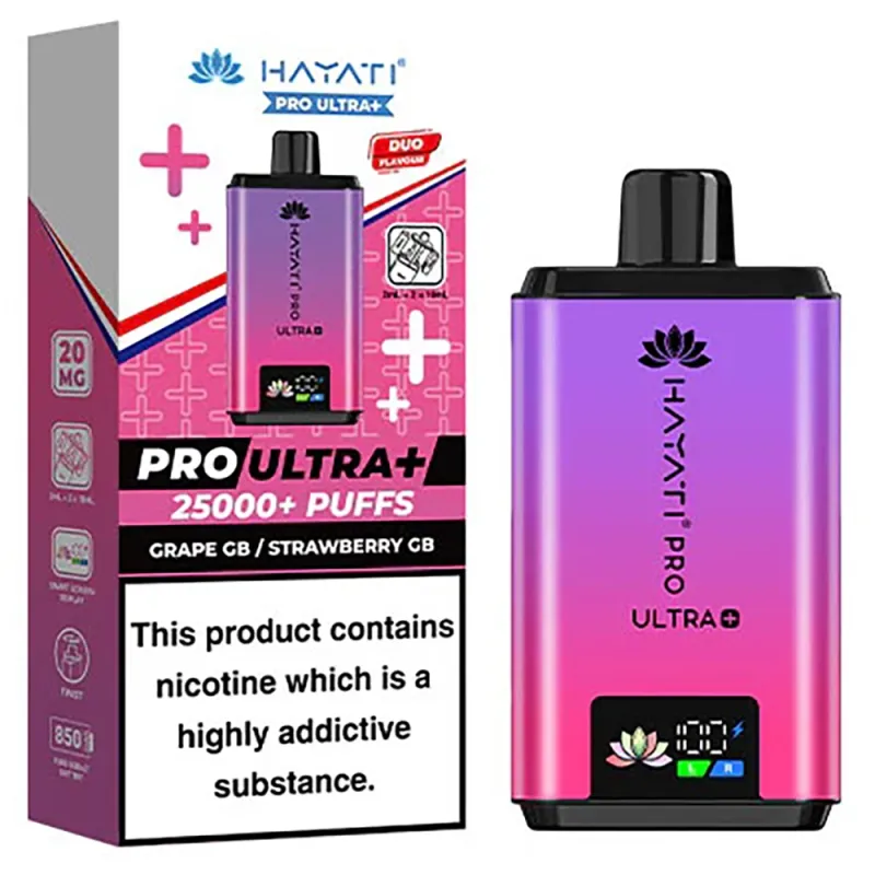 Hayati 25,000 Puffs Kits Grape Gummy Bear & Strawberry Gummy Bear