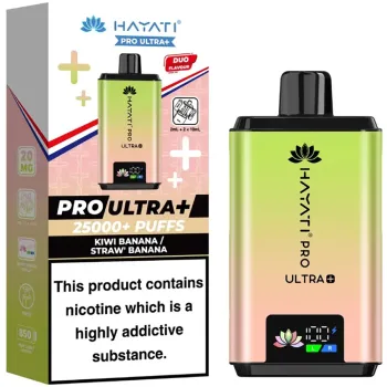 Hayati 25,000 Puffs Kits Kiwi Banana & Strawberry Banana