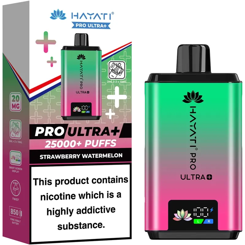 Hayati 25,000 Puffs Kits Strawberry Watermelon