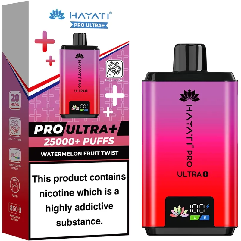 Hayati 25,000 Puffs Kits Watermelon Fruit Twist