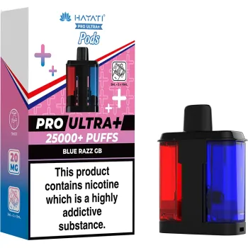 Hayati 25,000 Puffs Prefilled Pods Blue Razz GB
