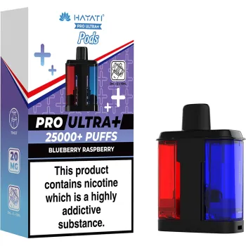 Hayati 25,000 Puffs Prefilled Pods Blueberry Raspberry