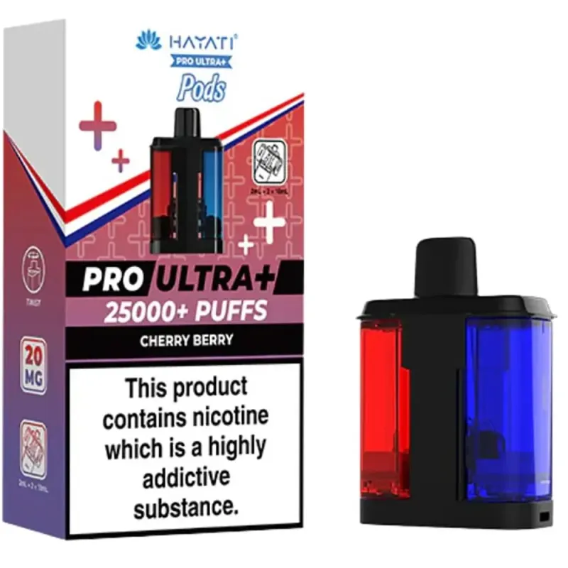 Hayati 25,000 Puffs Prefilled Pods Cherry Berry