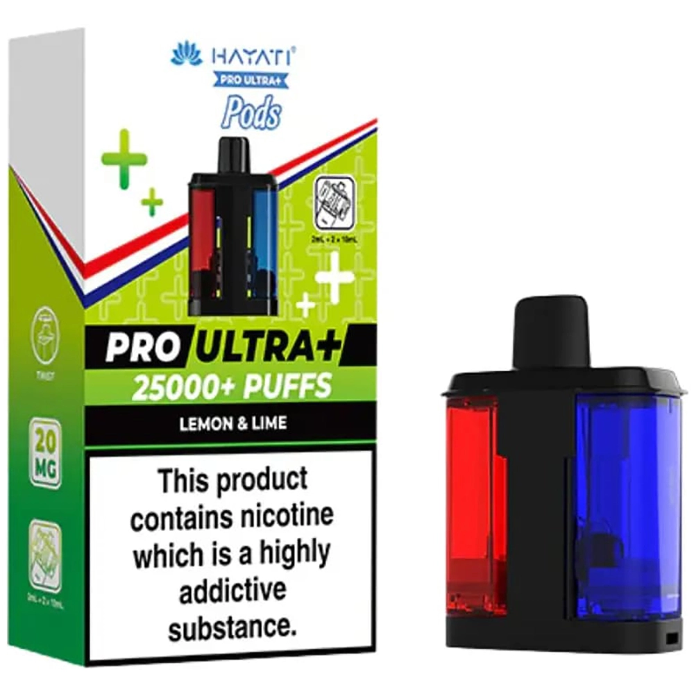 Hayati 25,000 Puffs Prefilled Pods Lemon & Lime