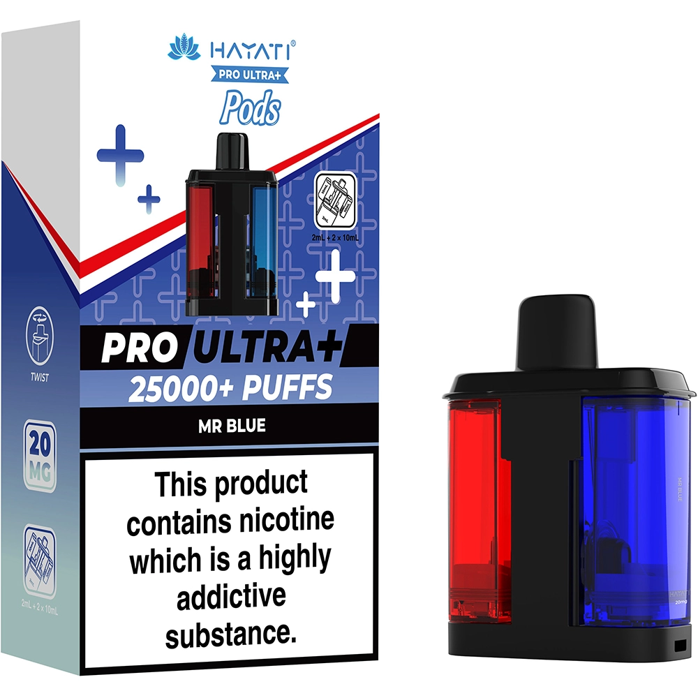 Hayati 25,000 Puffs Prefilled Pods Mr. Blue