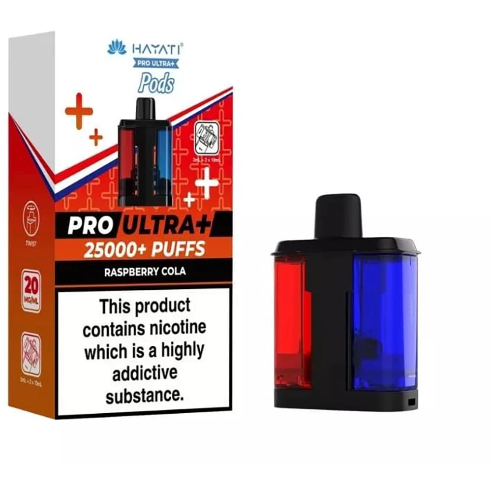 Hayati 25,000 Puffs Prefilled Pods Raspberry Cola