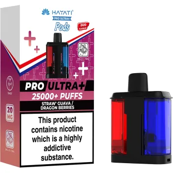Hayati 25,000 Puffs Prefilled Pods Strawberry Guava & Dragon Berries