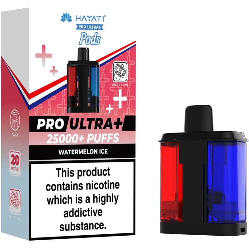 Hayati 25,000 Puffs Prefilled Pods Watermelon Ice
