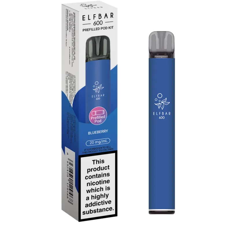 Elfbar 600 Puffs Vape Kits Blueberry