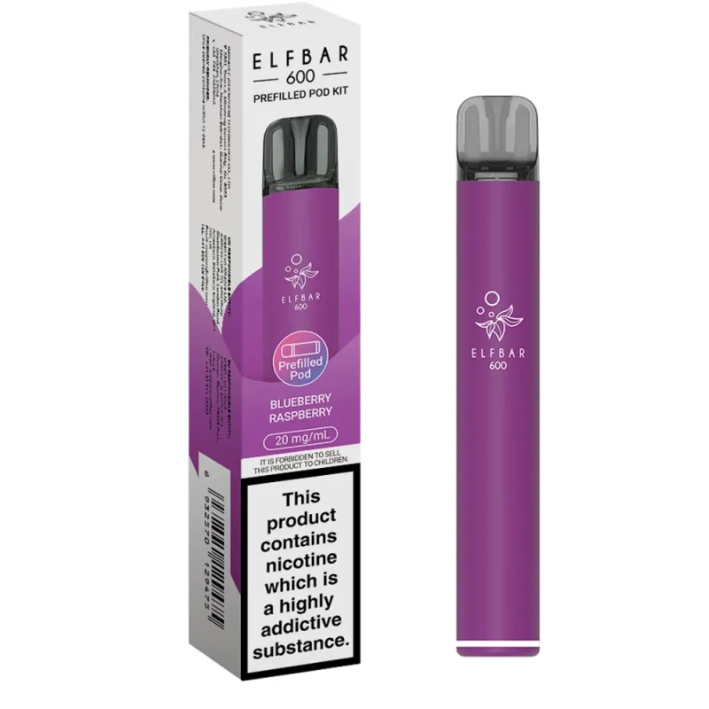 Elfbar 600 Puffs Kits Blueberry Raspberry