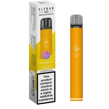 Elfbar 600 Puffs Kits Elfturbo Ice