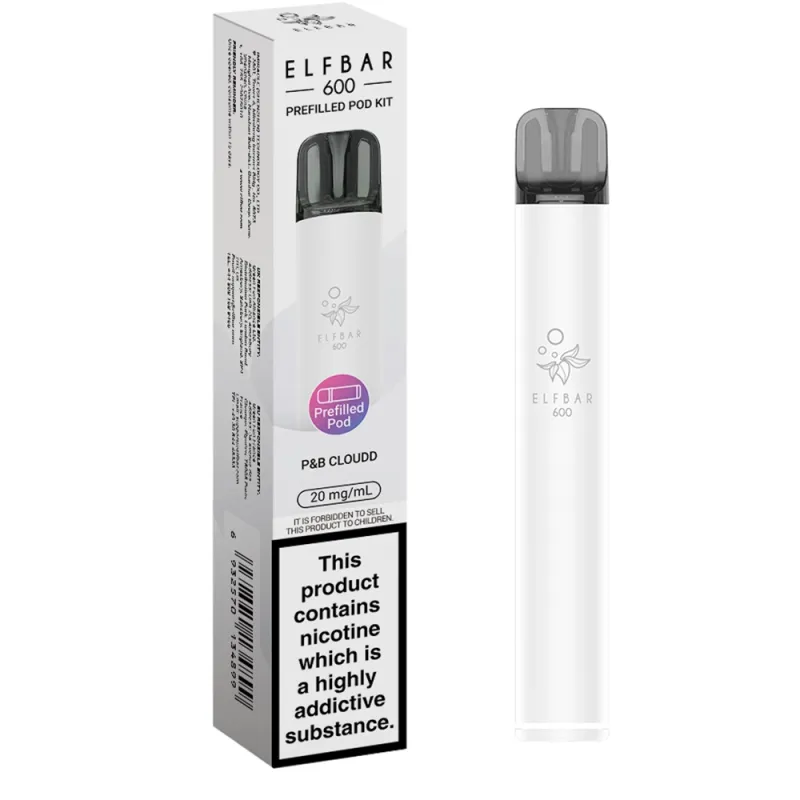 Elfbar 600 Puffs Vape Kits P & B Cloud