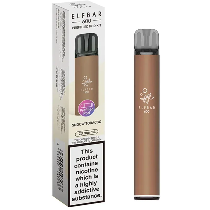 Elfbar 600 Puffs Kits Snoow Tobacco