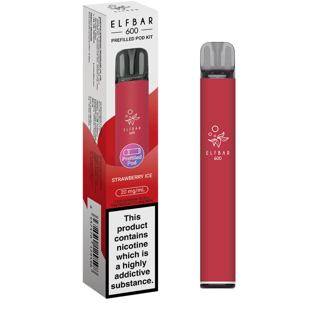 Elfbar 600 Puffs Kits Strawberry Ice