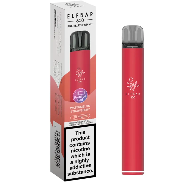 Elfbar 600 Puffs Kits Watermelon Strawberry