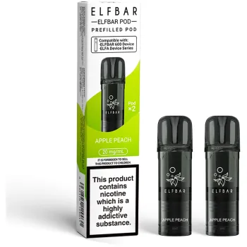 Elfbar 600 Puffs Prefilled Pods Apple Peach