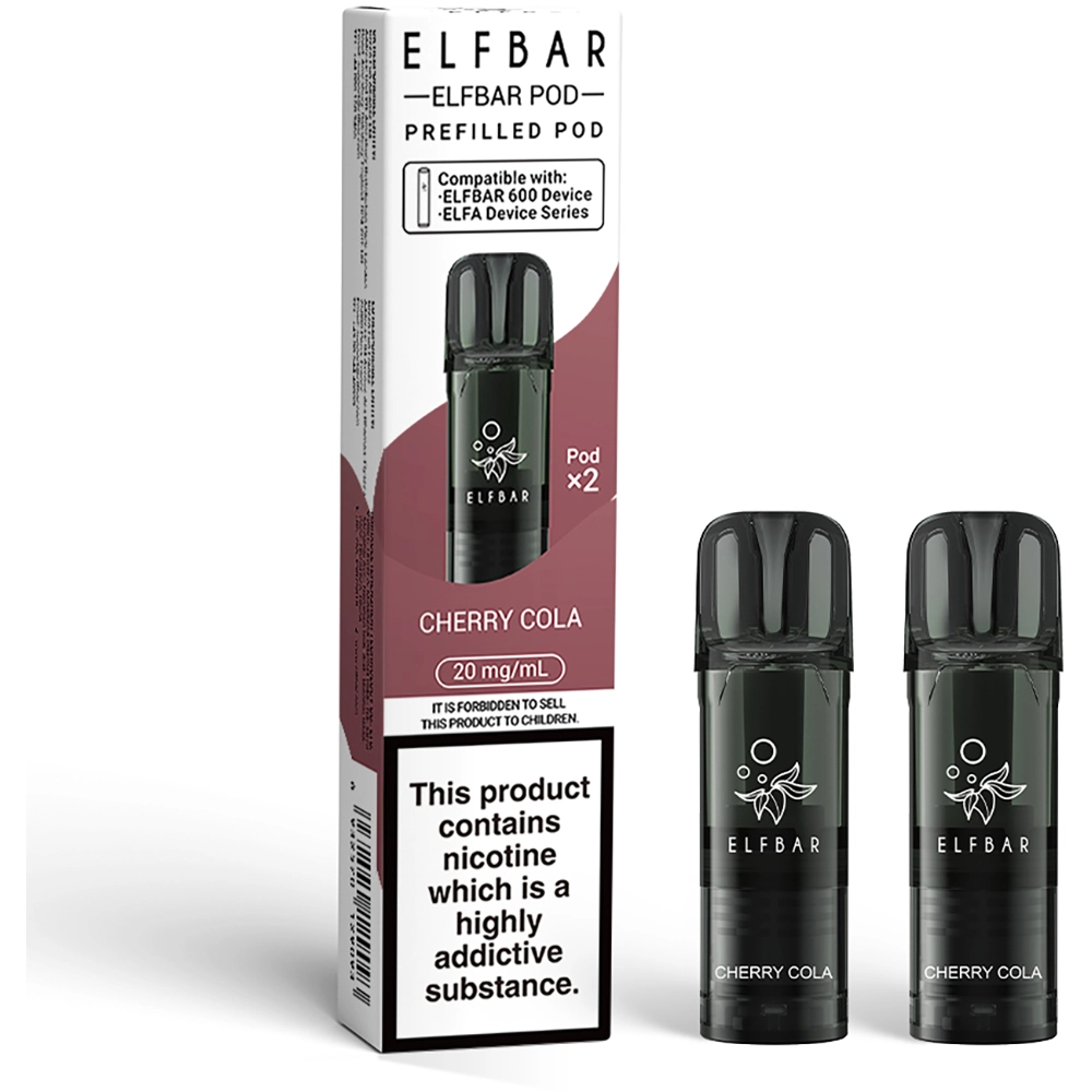 Elfbar 600 Puffs Prefilled Pods Cherry Cola 