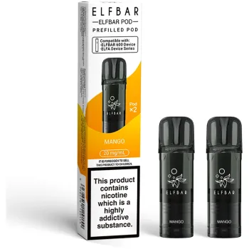 Elfbar 600 Puffs Prefilled Pods Mango