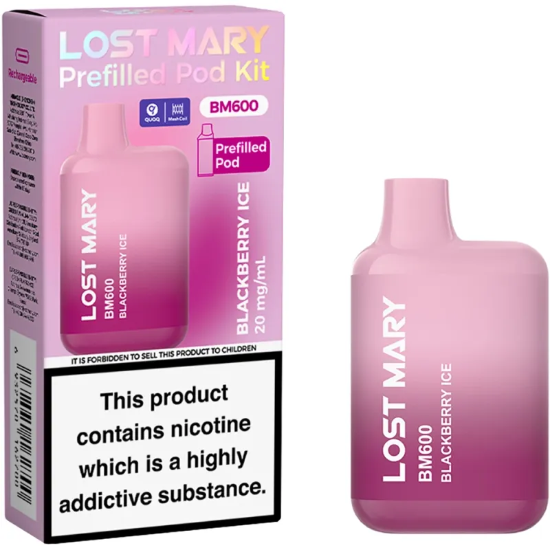 Lost Mary BM 600 Puffs Kits Blackberry Ice