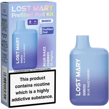 Lost Mary BM 600 Puffs Kits Blue Razz Cherry