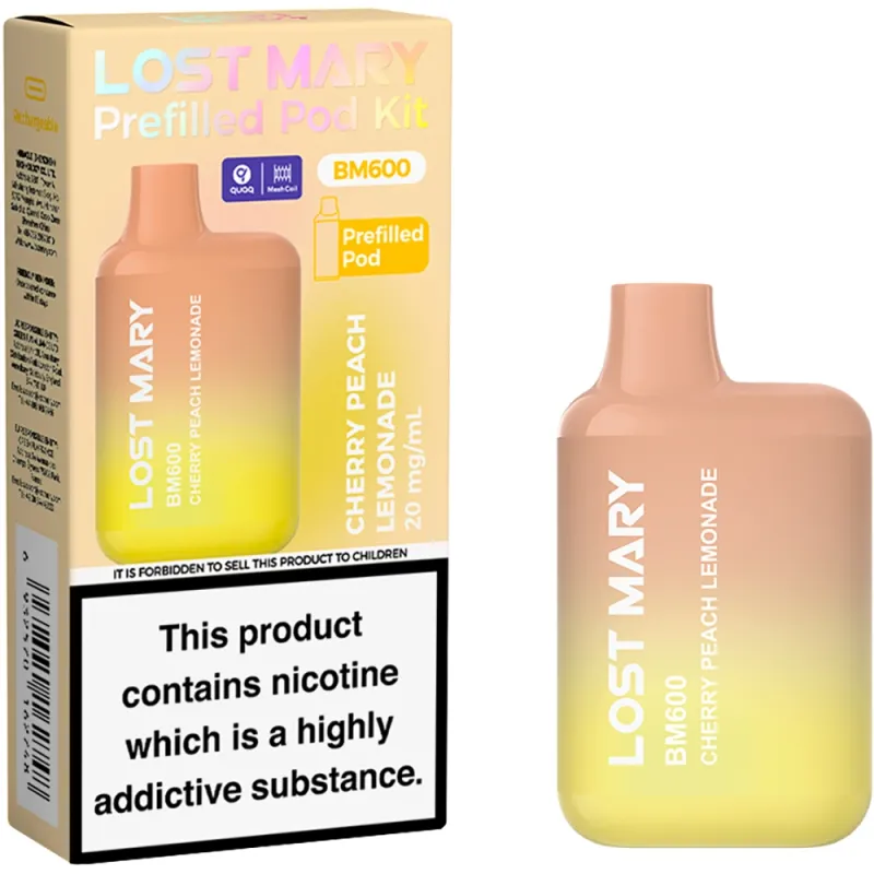 Lost Mary BM 600 Puffs Kits Cherry Peach Lemonade
