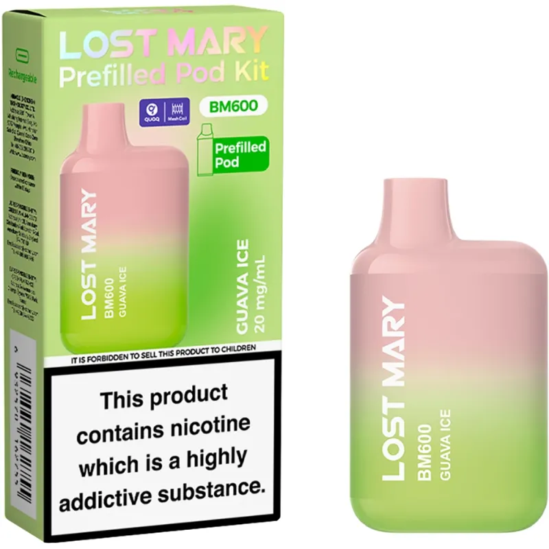 Lost Mary BM 600 Puffs Kits Guava Ice