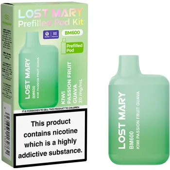Lost Mary BM 600 Puffs Kits Kiwi Passion Fruit Guava