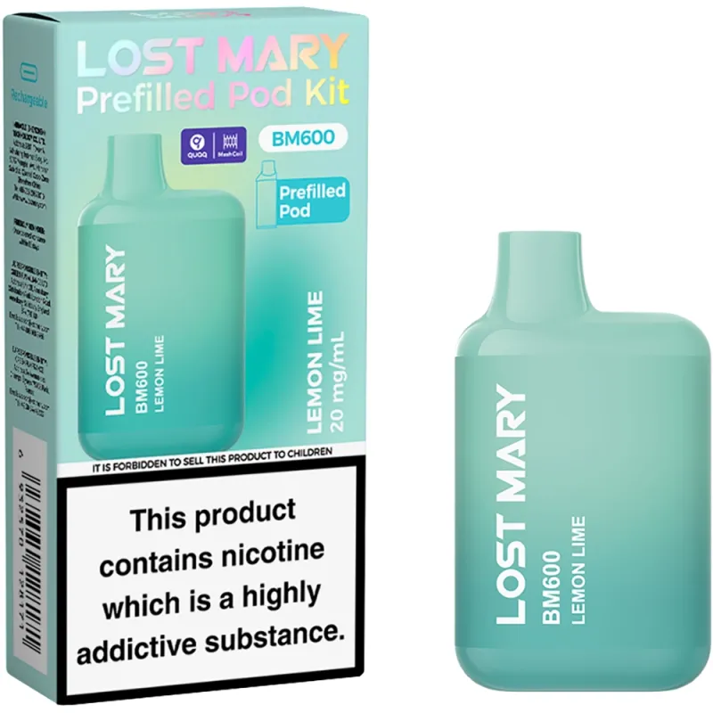 Lost Mary BM 600 Puffs Kits Lemon Lime