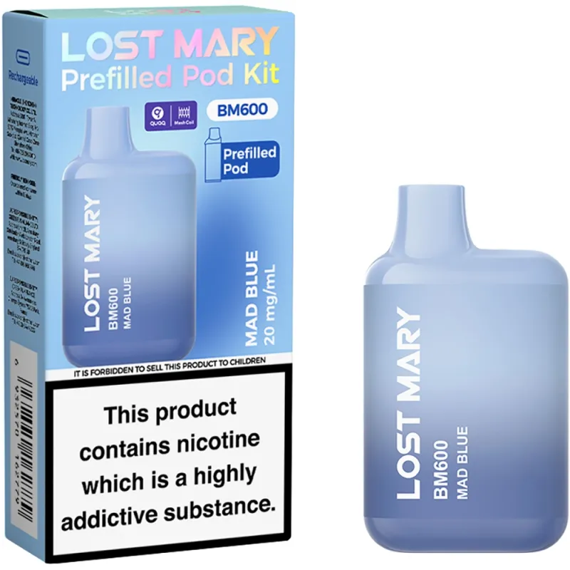 Lost Mary BM 600 Puffs Kits Mad Blue