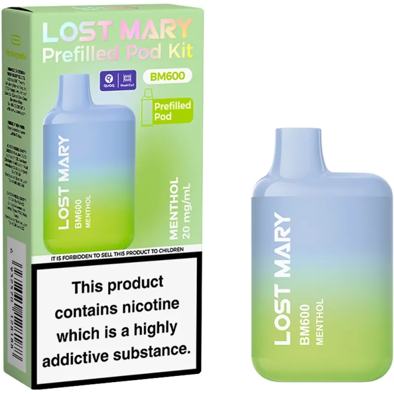 Lost Mary BM 600 Puffs Kits Menthol