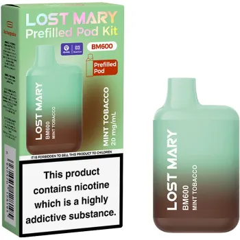 Lost Mary BM 600 Puffs Kits Mint Tobacco