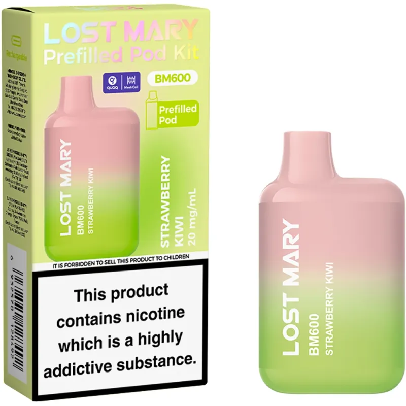 Lost Mary BM 600 Puffs Kits Strawberry Kiwi