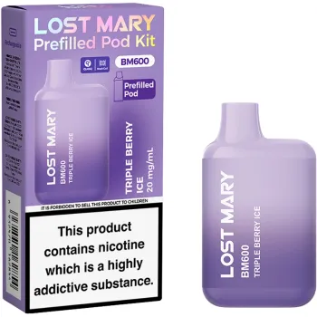 Lost Mary BM 600 Puffs Kits Triple Berry Ice