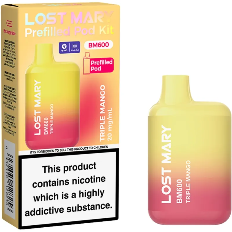 Lost Mary BM 600 Puffs Kits Triple Mango