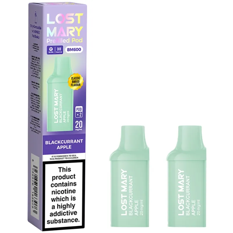 Lost Mary BM 600 Puffs Prefilled Pods Blackcurrant Apple