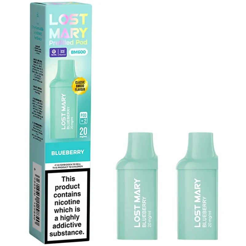 Lost Mary BM 600 Puffs Prefilled Pods Blueberry