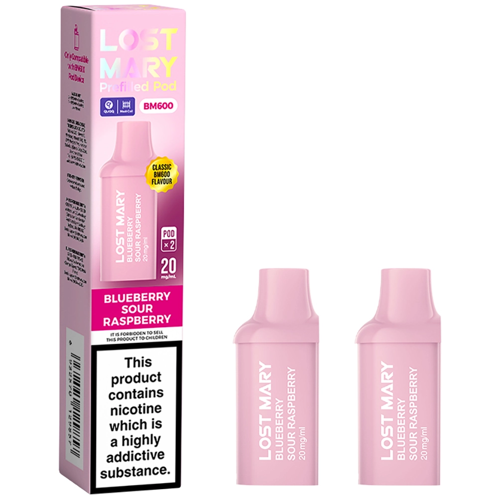Lost Mary BM 600 Puffs Prefilled Pods Blueberry Sour Raspberry